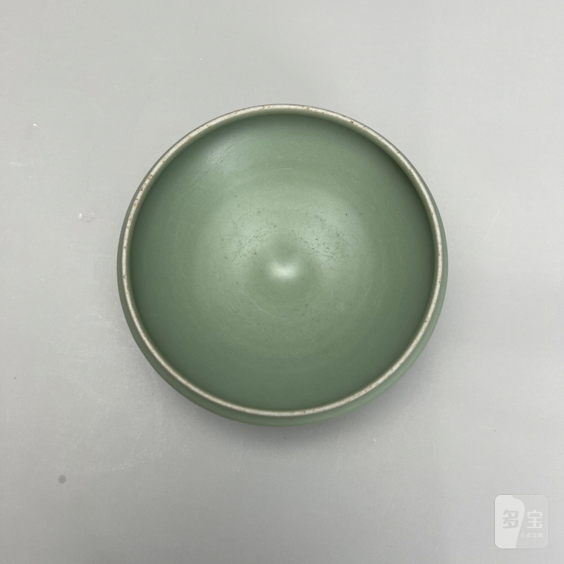 明代 龙泉青釉莲瓣钵 - 图12